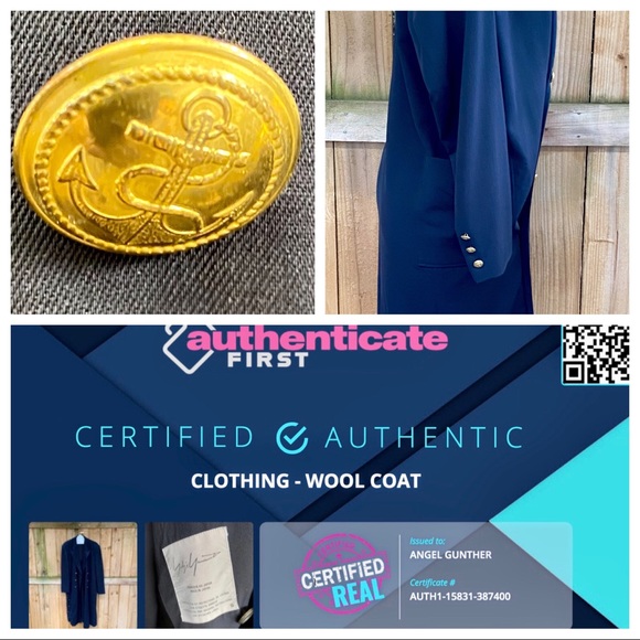 Yohji Yamamoto Double Breasted Navy Wool Coat EUC - Picture 7 of 8